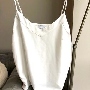 White Topshop tank